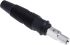 Hirschmann Test & Measurement Black Male Banana Plug, 4 mm Connector, Screw Termination, 16A, 60V dc, Nickel Plating