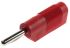Hirschmann Test & Measurement Red Male Banana Plug, 4 mm Connector, Screw Termination, 30A, 60V dc, Nickel Plating