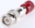 Telegartner Red, Male Binding Post With Brass contacts and Gold Plated - Socket Size: 4mm