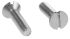 RS PRO Slot Countersunk A4 316 Stainless Steel Machine Screws DIN 963, M3x12mm