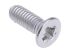 RS PRO Pozi Countersunk A4 316 Stainless Steel Machine Screws DIN 965, M4x12mm