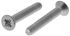 RS PRO Pozi Countersunk A4 316 Stainless Steel Machine Screws DIN 965, M4x25mm