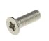 RS PRO Pozi Countersunk A4 316 Stainless Steel Machine Screws DIN 965, M5x16mm