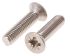 RS PRO Pozi Countersunk A4 316 Stainless Steel Machine Screws DIN 965, M6x25mm