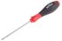 Wiha Slotted  Screwdriver, 0.8 x 4 mm Tip, 100 mm Blade, 211 mm Overall