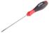 Wiha Slotted Screwdriver, 4.5 x 0.8 mm Tip, 125 mm Blade, 236 mm Overall