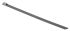 RS PRO Cable Tie, Roller Ball, 200mm x 7.9 mm, Metallic 316 Stainless Steel, Pk-100
