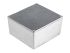 RS PRO Silver Die Cast Aluminium Enclosure, IP54, Silver Lid, 120.5 x 120.5 x 59.2mm