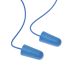 Uvex Corded Disposable Ear Plugs, 37dB, Blue, 100 Pairs per Package