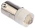 JKL Components LED Signalleuchte Weiß, 24V ac/dc / 7000mcd, Ø 9.6mm x 24mm, Sockel BA9s
