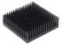 Fischer Elektronik Kühlkörper für Universelle quadratische Alu 7K/W, 53.3mm x 53.3mm x 16.5mm, Klebefolie, Metallfolie