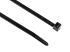 HellermannTyton Cable Tie, 200mm x 4.6 mm, Black Polyamide 6.6 (PA66), Pk-100