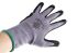 BM Polyco Polyflex Plus Grey Nitrile, Nylon Mechanic Work Gloves, Size 8, Medium, Nitrile Coating
