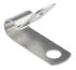 RS PRO Silver Aluminium Cable Clip, 6.4mm Max. Bundle
