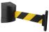 Tensator Black & Yellow Plastic Retractable Barrier, 4.6m, Yellow/Black Tape