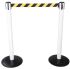 Tensator Black & Yellow Safety Barrier, Retractable Barrier 2.3m