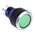 RS PRO Illuminated Push Button Switch, Panel Mount, 22.2mm Cutout, SPDT, Green LED, 250V ac, IP65