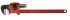 Ega-Master Pipe Wrench, 609.6 mm Overall, 50.08mm Jaw Capacity, Metal Handle