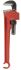 Ega-Master Pipe Wrench, 300.0 mm Overall, 25.4mm Jaw Capacity, Metal Handle