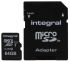 Tarjeta Micro SD Integral Memory MicroSDXC No 64 GB ultimaPRO 0 → +60°C