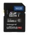 Integral Memory SDカードSDHC,容量：16 GB HCINSDH16G10-80U1