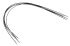 RS PRO Female DF13 to Female DF13 Crimped Wire, 300mm, 0.14mm², Black