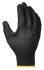 Ansell Edge Black Polyester Cut Resistant Work Gloves, Size 8, Polyurethane Coating