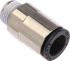 Legris LF3000 Series Straight Threaded Adaptor, R 1/8 Male to Push In 8 mm, Threaded-to-Tube Connection Style