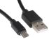 RS PRO Male USB A to Male Micro USB B Cable, USB 2.0, 500mm