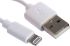 RS PRO USB 2.0 Cable, Male USB A to Male Lightning  Cable, 1m