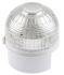 Klaxon Clear Beacon, 17 → 60 V dc, Base Mount, LED Bulb, IP65