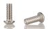 RS PRO M4 x 10mm Hex Socket Button Screw Stainless Steel