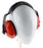 RS PRO Ear Defender with Headband, 28dB, Red