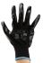 RS PRO Black Abrasion Resistant, Tear Resistant Work Gloves, Size 10, XL, Nitrile Coating