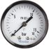 Bourdon Dial Pressure Gauge 16bar, MAT2F20B24, 0bar min.