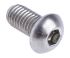 RS PRO M8 x 16mm Hex Socket Button Screw Stainless Steel