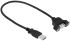 Cable USB 2.0 Startech, con A. USB A Macho, con B. USB A (montable) Hembra, long. 300mm, color Negro