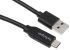 Cable USB 2.0 Startech, con A. USB A Macho, con B. USB C Macho, long. 1m, color Negro