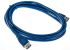 RS PRO USB 3.0 Cable, Male USB A to Female USB A USB Extension Cable, 2m