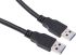 Cable USB 3.0 StarTech.com, con A. USB A Macho, con B. USB A Macho, long. 3m, color Negro