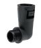 Raccordo per cavi Adaptaflex 7TCA296000R0361 AL16/M16/C90/BL AL, Gomito a 90° in Nylon 66, Nero, filetto M16, 16mm,