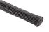 HellermannTyton Expandable Braided PET Black Cable Sleeve, 15mm Diameter, 5m Length, Helagaine HEGP06 Series