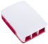 Raspberry Pi Plastic  Case for use with Raspberry Pi 4B in Red, White