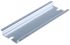 Fibox Steel Unperforated DIN Rail, Top Hat Compatible, 110mm x 35mm x 8mm