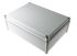 Fibox SOLID PC Series Grey Polycarbonate Enclosure, IP67, Grey Lid, 378 x 278 x 130mm