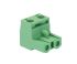 Phoenix Contact, 7.62mm Pitch, GMSTB 2.5/ 2-ST-7.62, 2 Way, Pluggable Terminal Block, Plug, Cable Mount, Screw