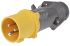 Legrand, HYPRA IP44 Yellow Cable Mount 2P+E Industrial Power Plug, Rated At 16A, 110 V