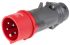 Legrand, HYPRA IP44 Red Cable Mount 3P + N + E Industrial Power Plug, Rated At 16A, 415 V