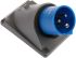 Legrand, HYPRA IP44 Blue Panel Mount 2P+E Right Angle Industrial Power Plug, Rated At 16A, 230 V