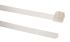 HellermannTyton Cable Tie, Releasable, 195mm x 4.7 mm, Natural Nylon, Pk-25
